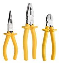 Kit 3 Ferramentas Alicate Universal Corte Bico 1000V Isolado