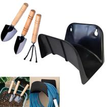 Kit 3 Ferramentas Para Jardinagem Suporte Para Mangueira