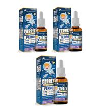 Kit 3 FERRIX Ferro infantil 3x30ml Uva Flora Nativa