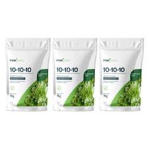 Kit 3 Fertilizante Forth Maxgreen 10-10-10 para Jardim 1kg