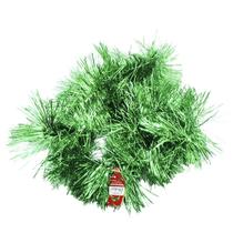 Kit 3 Festão Verde Cheio Grosso Metalizado Enfeite Tamanho 2m x 20cm Decorar Decoração Natalina