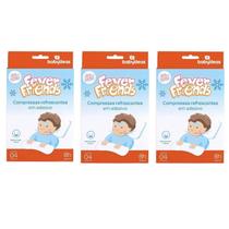 Kit 3 Fever Friends Adesivos Refrescantes Alivio Febre Bebê - Babydeas