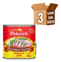 Kit 3 Fiambre Suíno Oderich 320gr