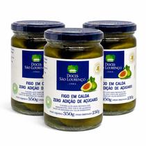 Kit 3 Figo em Calda SÃO LOURENÇO Zero Adição Açucar 350g Kit 3 Figo em Calda SÃO LOURENÇO Zero Adição Açucar 350g