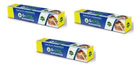 Kit 3 Filme Pvc Transparente 28x100 - Trilho Cortante Kit 3 Filme Pvc Transparente 28x100 - Trilho Cortante