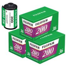 Kit 3 Filmes 35mm Colorido Fujifilm 36 Exposições Iso 200