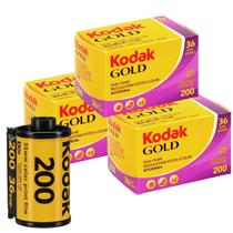 Kit 3 Filmes 35mm Coloridos De 36 Poses Iso 200 Kodak Gold