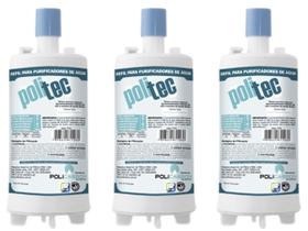 Kit 3 Filtro Refil Purificador Agua Esmaltec Acqua 7 Purágua Kit 3 Filtro Refil Purificador Agua Esmaltec Acqua 7 Purágua