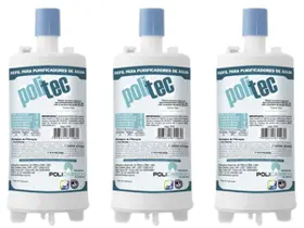 Kit 3 Filtro Refil Purificador Agua Esmaltec Acqua 7 Purágua Kit 3 Filtro Refil Purificador Agua Esmaltec Acqua 7 Purágua
