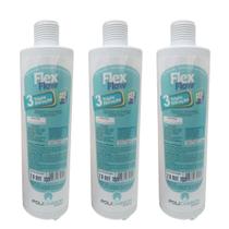 Kit 3 Filtro Refil Purificador Água Libell Acqua Flex Press - Policarbon