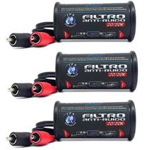 Kit 3 Filtros Antiruido Jfa Rca Eletromagnético Stereo Som