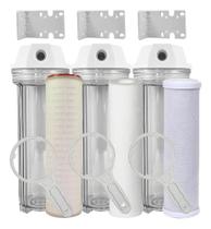 Kit 3 Filtros Transparentes Refil Bacteriológico Pp Carvão Transparente Kit 3 Filtros Transparentes Refil Bacteriológico Pp Carvão Transparente