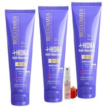 Kit 3 Finalizador Proteção Hidratante Mais Hidra 200 ML Bio Extratus + Presente Lourre 15ml