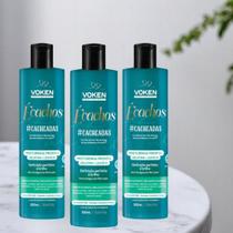 Kit 3 Finalziador de Cachos Misturinha Pronta (Leave-in + Gelatina) Écachos Voken
