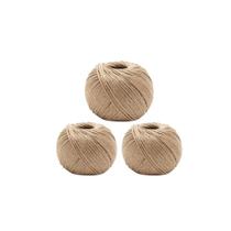 Kit 3 Fio cordão barbante rami natural sisal rolo 2mm aprox 180mts Kit 3 Fio cordão barbante rami natural sisal rolo 2mm aprox 180mts