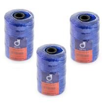 Kit 3 Fio Encala Torcido Azul Rolo 200gr Várias Bitolas Para Pesca Profissional Rede Tralha Tarrafa Kit 3 Fio Encala Torcido Azul Rolo 200gr Várias Bitolas Para Pesca Profissional Rede Tralha Tarrafa