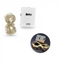 Kit 3 Fio Fada 2m 20 Leds Cordão Luz Decoração Luzes Natal