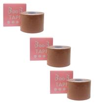 Kit 3 Fita Adesiva Levanta Seios Bege 5M - Boob Tape Kit 3 Fita Adesiva Levanta Seios Bege 5M - Boob Tape