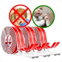 Kit 3 Fita Adesiva Protetor Quina Borda Silicone Móveis Mesa