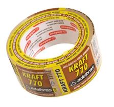 KIT 3 FITA KRAFT PARA EMBALAGEM PAPEL 770 SLEEVE 48mm X 50 m ADELBRAS KIT 3 FITA KRAFT PARA EMBALAGEM PAPEL 770 SLEEVE 48mm X 50 m ADELBRAS