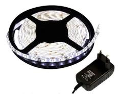 Kit 3 Fita Led 5050 Branco Frio 300 Leds 5m + Fonte Grátis