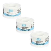 Kit 3 Fita Microporosa Branca 2,5m X 10m - Wiltex Kit 3 Fita Microporosa Branca 2,5m X 10m - Wiltex