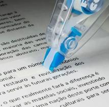 Kit 3 fitas corretiva 10 metros papelaria secagem rápida