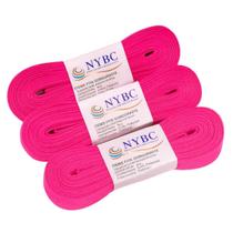 Kit 3 Fitas De Gorgurão Fina 10 Mm Rosa Chiclete 10 Metros