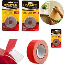 Kit 3 Fitas Dupla Face 19mm X 2m Fixação Ultra Forte