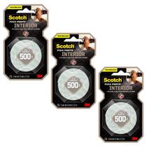 Kit 3 Fitas Dupla Face Fixa Forte Espuma 3m 12mm X 1.5m