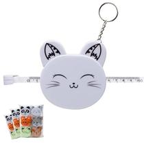 Kit 3 Fitas Métrica Trena 1,5m Bichinhos Sortidos Chaveiro Portátil