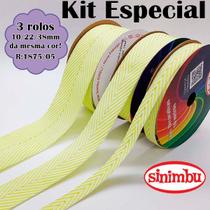 Kit 3 Fitas Peixe R:1875 (10/22/38mm) Sinimbu -C05-BC/AM