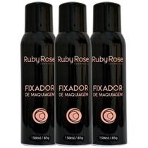 Kit 3 Fixador De Maquiagem Hb312 150Ml - Ruby Rose