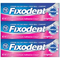 Kit 3 - Fixodent 21G Original - Creme Adesivo Fixador