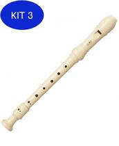 Kit 3 Flauta Doce Soprano Barroca Yrs24b Em Do Yamaha