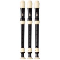 Kit 3 Flautas Doce Soprano Barroca Em C YRS-302BIII Yamaha