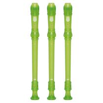 Kit 3 Flautas Doce Soprano Germânica Em C YRS-20G Verde Yamaha