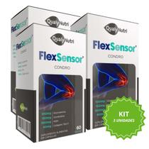 Kit 3 Flex Sensor Condro 600mg com 60 cápsulas Qualynutri