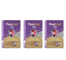 Kit 3 Flexigold Ha Colágeno Tipo 2, Ácido Hialurônico E Vitaminas.