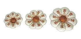 Kit 3 Flor Decoração Cordel Estilo Enfeite Casa Artesanal