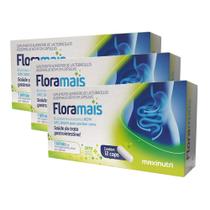 Kit 3 Floramais Probiotico Lactobacillus 12 Cáps Maxinutri