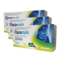 Kit 3 Floramais Probiotico Lactobacillus Acidophilus 30 Cáps Maxinutri