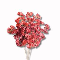 Kit 3 Flores Artificiais Ramo De Cerejeira, Flor de Pêssego Galho Grande 120cm Decoração Festas, Casamento, Sala