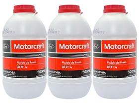 Kit 3 fluido de freio dot 4 original motorcraft j2mjm6c65ba