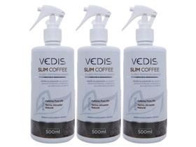 Kit 3 Fluido Redutor De Celulite Cafeína Slim Coffee Vedis