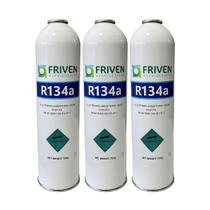 Kit 3 Fluido Refrigerante R134a Automotivo Geladeira 750g