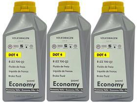 Kit 3 Fluidos De Freio Jetta Golf Amarok Fox Gol Saveiro UP Bora Tiguan Polo Original VW DOT4 500 ml