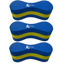 Kit 3 Flutuadores de Perna Para Natação Piscina DF1090 Azul Dafoca Sports