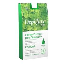 Kit 3 Folhas Prontas Corporais Depilação Cera Depilflax Hortelã 60 Unid. Kit 3 Folhas Prontas Corporais Depilação Cera Depilflax Hortelã 60 Unid.
