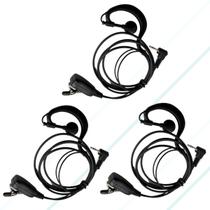 Kit 3 Fone de Ouvido Microfone Para Talkabout Motorola P1